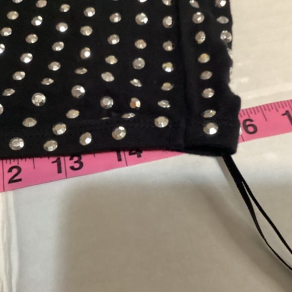 MICHAEL Michael Kors Black and White One-Shoulder Tunic - Picture 9 of 9